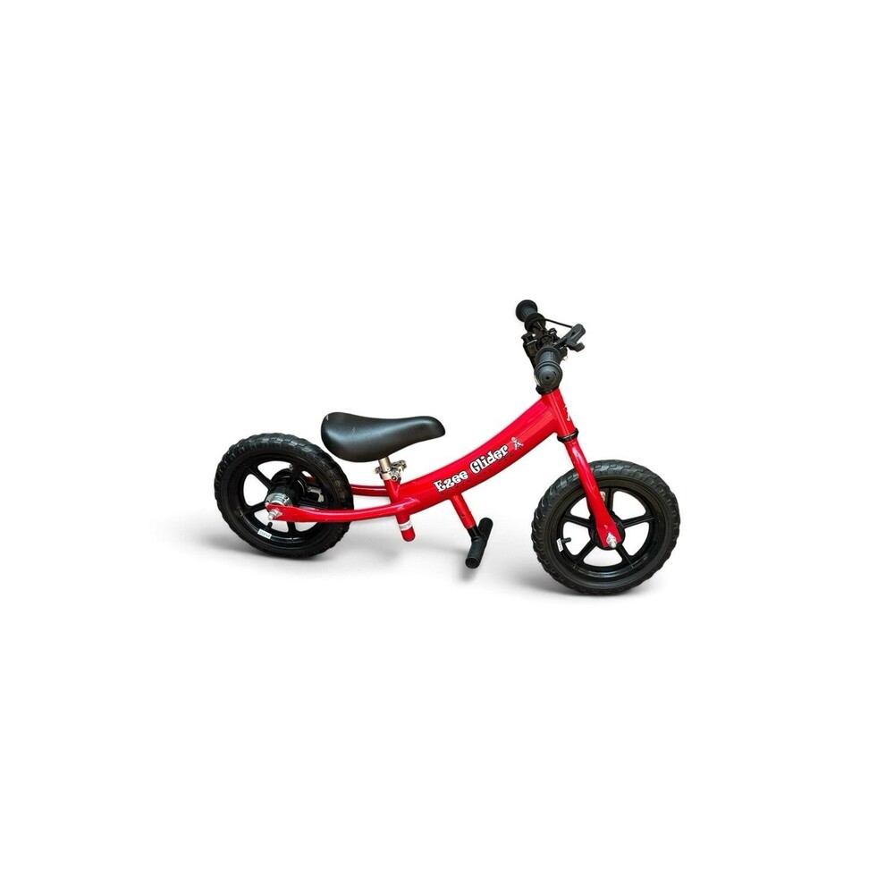 EZee Glider Balance Bike No-Pedal Learn To Ride Pre Bike Adjustable Seat Red
